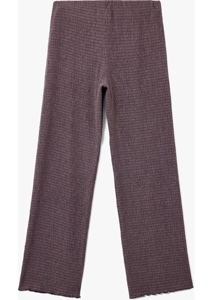 Slim Fit Bürümcük Kumaş Bol Paça Pantolon fırsatları