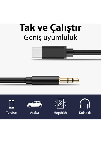 Ally Type-C To 3.5 mm Audio Aux KABLO-(5775) - M961K790-R90961 fiyatları