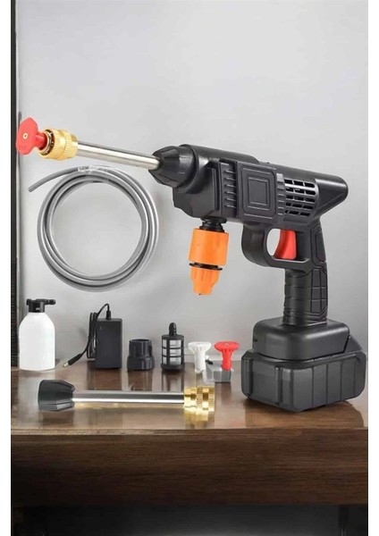 Bahçe ve Araba Yıkama Tabancası Su Basınçlı Hazneli Bataryalı Oto Yıkama - M592K689-R49592 modelleri