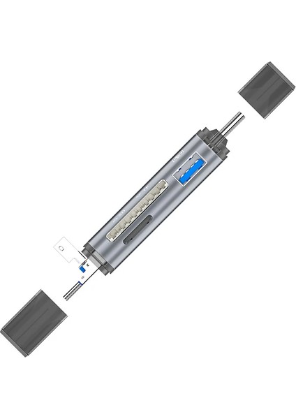 Ally ADS-307 3 In 1 USB + Micro USB + Type-C Otg Kart OKUYUCU-(5775) - M476K160-R91476 fırsatları