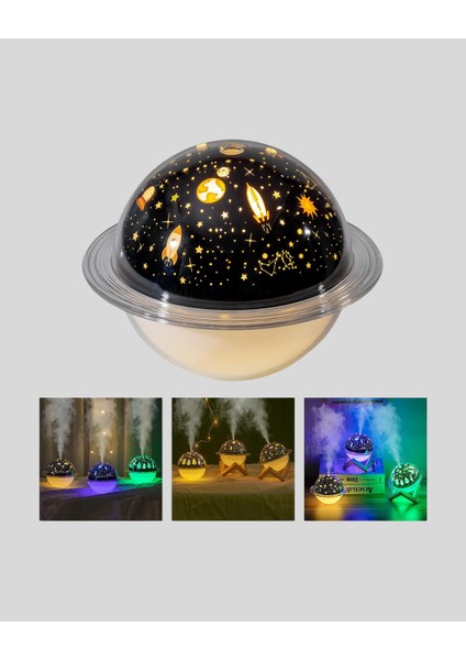 USB Projeksiyon Gece Lambası ve Hava Nemlendirici – Aromaterapi Destekli Taşına - M267K193-R95 fiyatları
