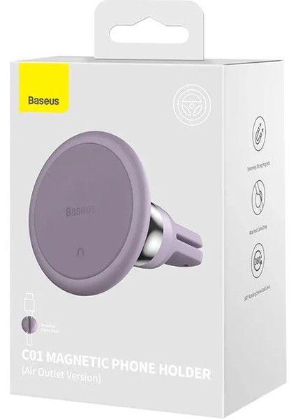 Baseus C01 Magnetic Air Vent Araç Havalandırma Tipi Telefon TUTUCU-(5775) - M522K465-R28522 fırsatları