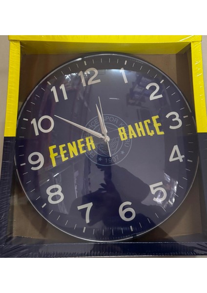 Duvar Saati Lacivert Sarı