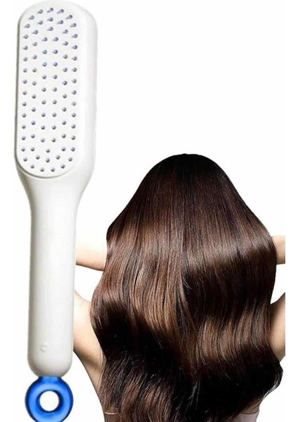 Kendi Kendini Temizleyen Otomatik Tuşlu Saç Tarağı Dolaşık Açıcı Masaj Fır - M723K596-R54 modelleri