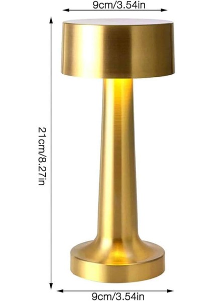 Altın Rengi Masa ve Gece Lambası Dokunmatik Şarjlı Masa Lambası - M098K779-R36098 indirimleri
