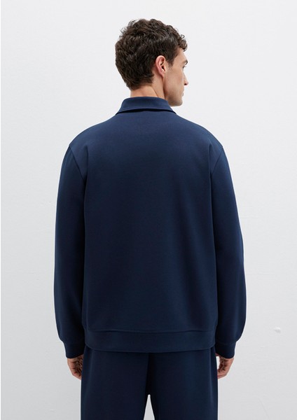 Yarı Fermuarlı Lacivert Sweatshirt 0S10382-80872 indirimleri