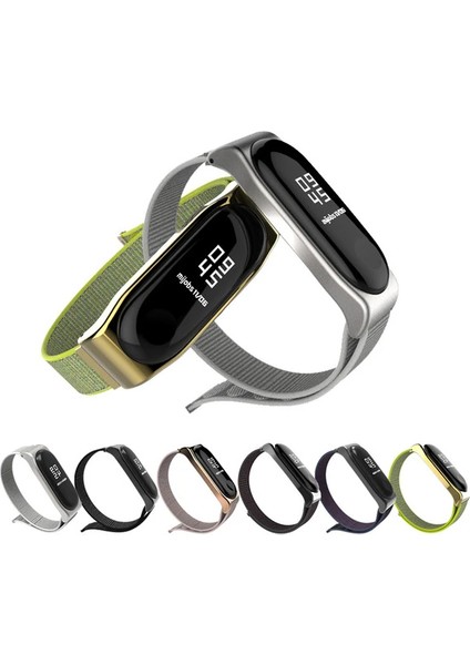 Mijobs Xiaomi Mi Band 4-3 Nylon Kayış KORDON-(5775) - M637K610-R58637 fiyatları
