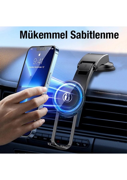 Ally Le-10 Magsafe Araç Içi Torpido Üstü Telefon TUTUCU-(5775) - M852K406-R90852 fiyatları