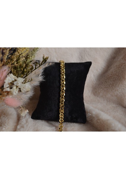 Kadın Gold Çelik Bileklik