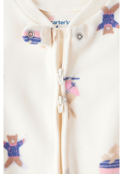 Kız Bebek Ekru Polar Tulum fiyatları