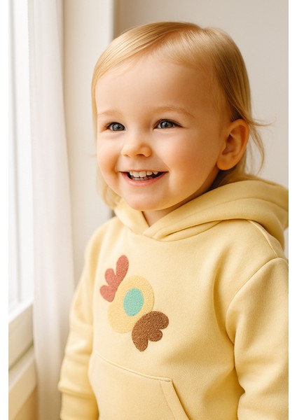 Kaktüs Temalı Kanguru Cepli Kapüşonlu Takım modelleri