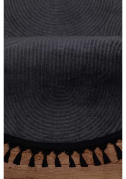 Rölyef Joy Daire Vizon Kaymaz Taban Kesme Halı Pon Pon fırsatları