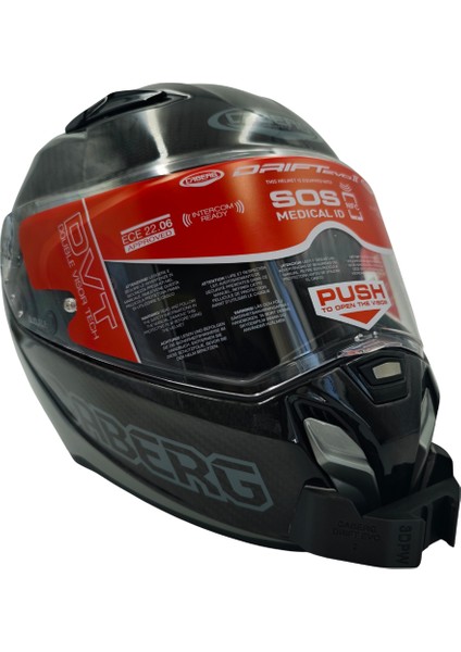 Caberg Drift Evo 2 Kask Uyumlu Chinmount Aksiyon Kamera Çene Bağlantı Aparatı Seti