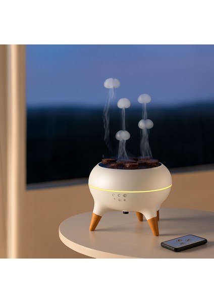 6 Renk Modlu LED Işıklı Ultrasonik Hava Nemlendirici & Aromaterapi Difüzörü - Sessiz Çalışma, Uzaktan Kumandalı modelleri