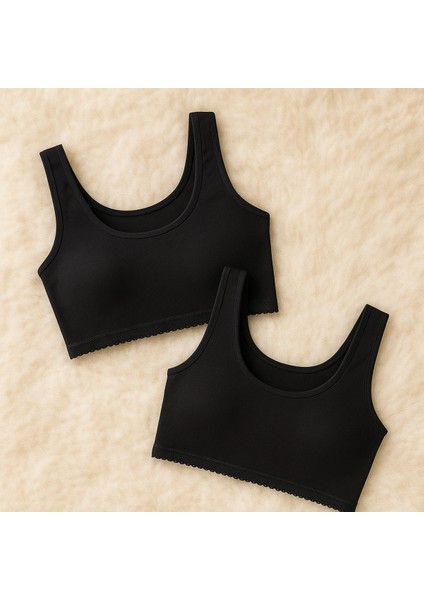 Kadın Giyim 2 Adet Pamuklu & Elastan Body Sütyen LL.23.ILK72.001