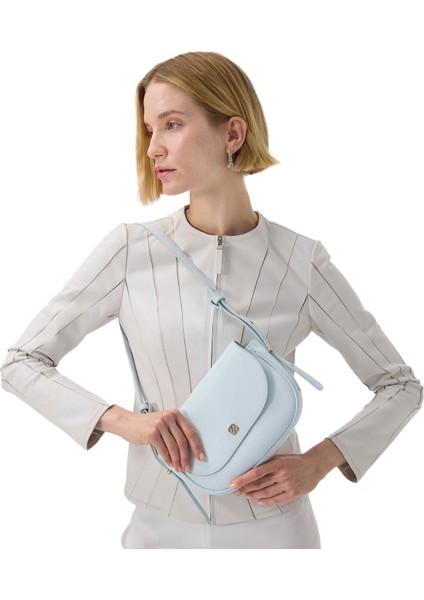 Bienna Beyaz Kadın Panelli Deri Ceket