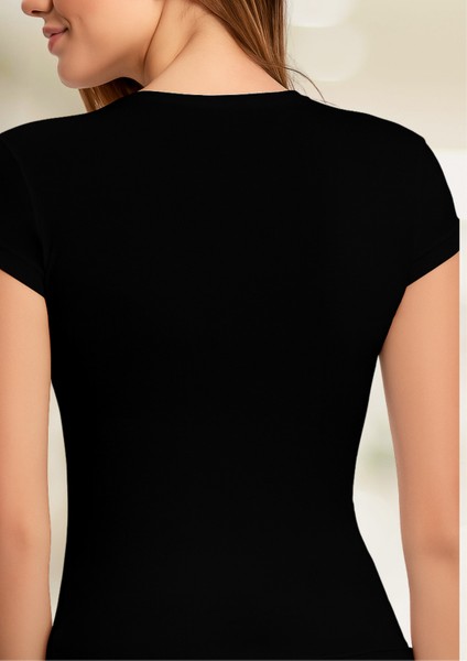 Kadın Giyim Pamuklu & Elastan Sıfır Yaka T-Shirt LL.22.ILK60.001 fiyatları