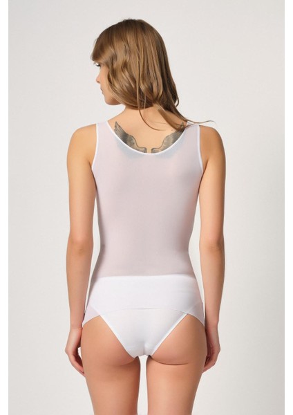 Beyaz Mı Emay 2938 Sırtı Tül Karyokalı Destekli Atlet Korse modelleri