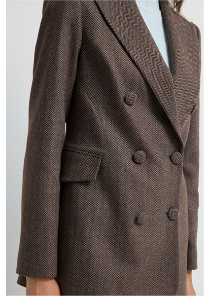 Kruvaze Ceket Kahve 11945696000 fiyatları