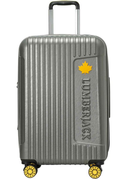 Berlın -O Abs 5pr Grı Unisex Orta Boy Valiz