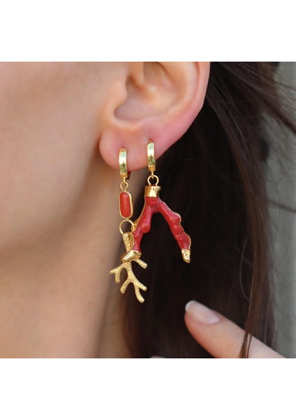 Mercan Gold Gümüş Küpe modelleri