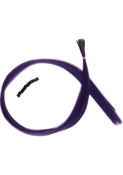 Renkli Sentetik Boncuk Kaynaklık Saç + Takım Aparatı / Küllü Mor/ 10 Adet fiyatları