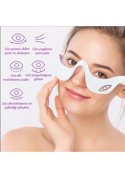 Göz altı kırışık sarkma önleyici göz masaj aleti kırışlık giderici dinlendirici masaj aleti