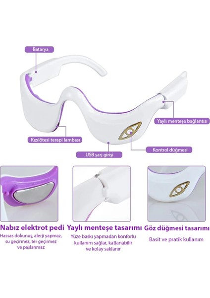 Göz altı kırışık sarkma önleyici göz masaj aleti kırışlık giderici dinlendirici masaj aleti fırsatları