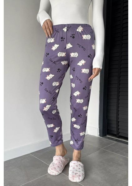 Kadın Baskılı Bel Lastikli Pijama Altı P-00019016 fiyatları