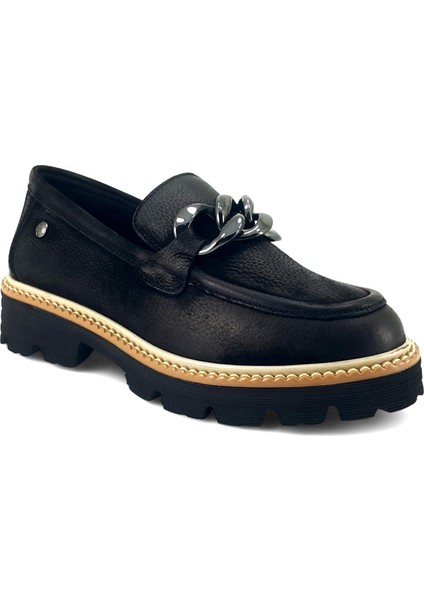 3230 25KA Kadın Günlük Ayakkabı Siyah Nubuk