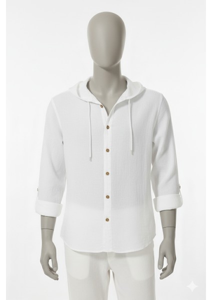 Hanımağa Kapüşonlu Müslin Uzunkol Gömlek fiyatları
