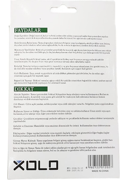 Kapsikumlu Vücut Yakısı 10 Adet Isı Etkili Vücut Yakısı fırsatları