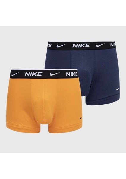 Dri Fit Ultra Stretch 2 Pack Micro 2 Li Paket Kısa Boxer Turuncu Lacivert