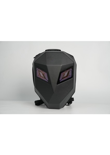 LED Se Göz Maskeli Akıllı Sırt Çantası – Sert Kasa, USB Şarj Girişli