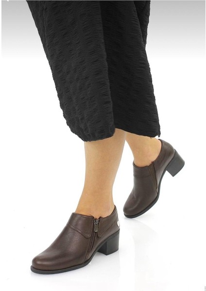 D25KA-3725 Kahve Hakiki Deri Tam Ortopedik Kadın Casual Günlük Ayakkabı modelleri