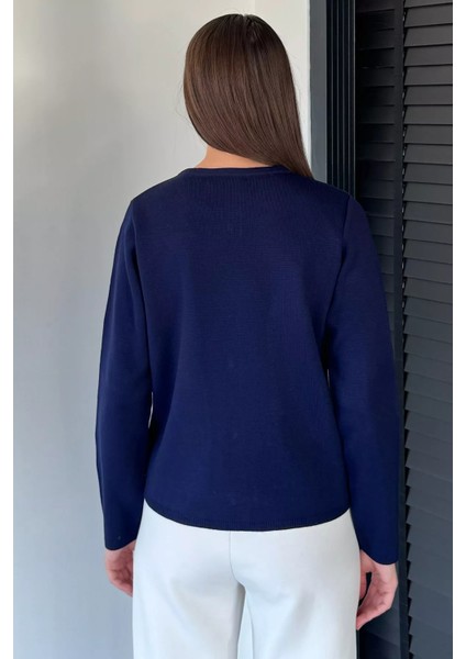 Kadın Düğme Detaylı Triko Ceket P-00018995 fırsatları