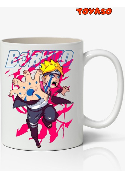 Boruto Uzumaki Karma Naruto Anime Temalı Beyaz Kupa Bardak Sevgiliye Arkadaşa Hediye
