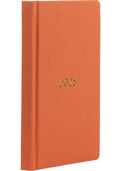 Ajandası Yeniköy 2026 Mandalina - Haftalık Keten Sert Kapak Cep Boy 9X14 fiyatları