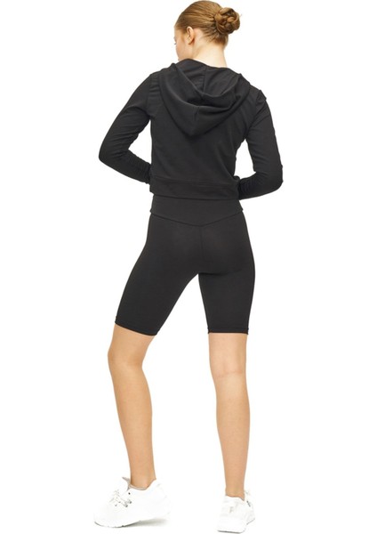 Spor Alt Üst Takım Bisikletçi Kısa Şort ve Kapşonlu Uzun Kollu Body Ikili Takım indirimleri