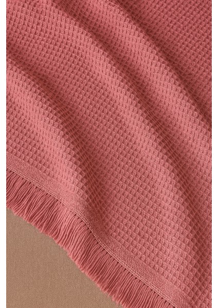 Pamuklu Dokulu Ekru Koltuk Şalı 170X220 cm – Saçaklı Tv Battaniyesi & Dekoratif Koltuk Örtüsü fiyatları