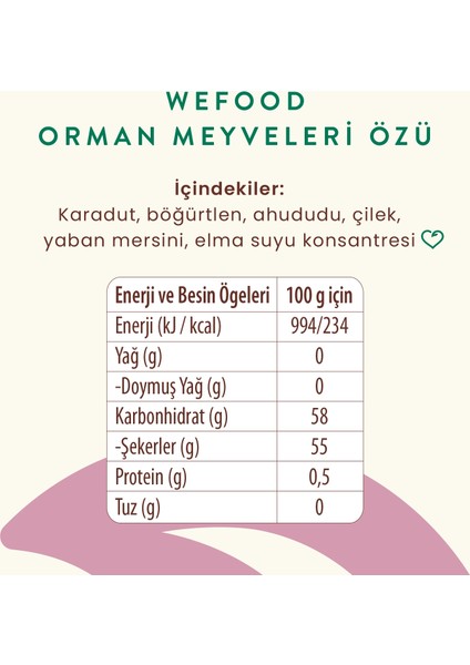 Orman Meyveleri Özü 335 ml fırsatları
