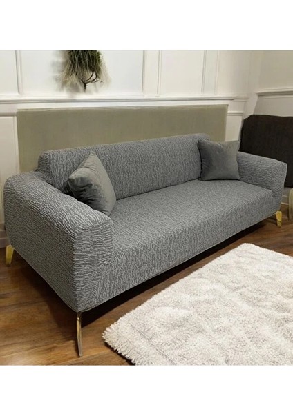 Jakarlı Koltuk Örtüsü 3 Kişilik Bir Adet