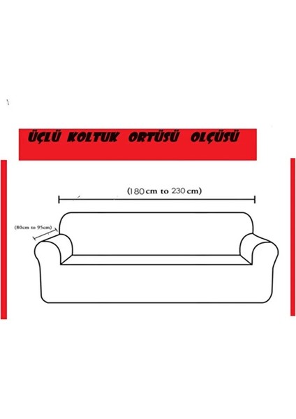Jakarlı Koltuk Örtüsü 3 Kişilik Bir Adet fiyatları