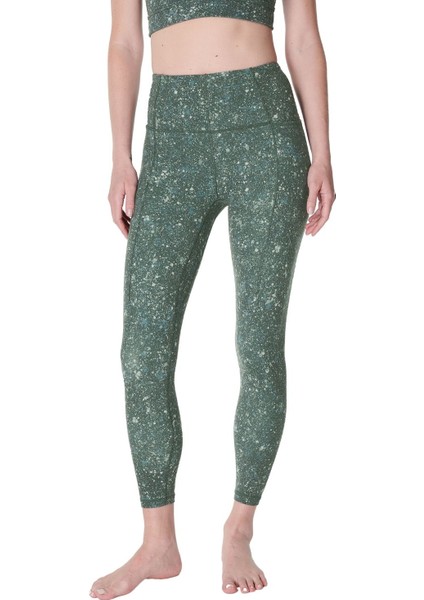 Super Soft 7/8 Kadın Yeşil Yoga Tayt