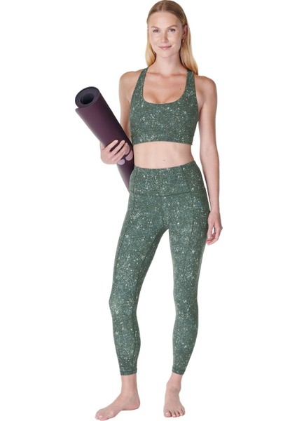 Super Soft 7/8 Kadın Yeşil Yoga Tayt