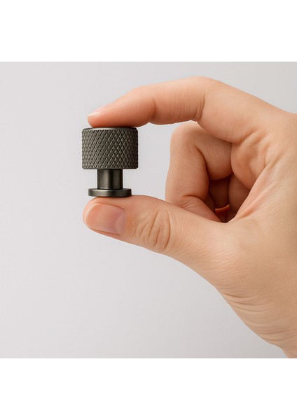 Nova Düğme Metal Füme Kulp Tek Vidalı Mobilya Çekmece Dolap Kapak Kolu Kulpu Kulpları Modern Tasarım indirimleri