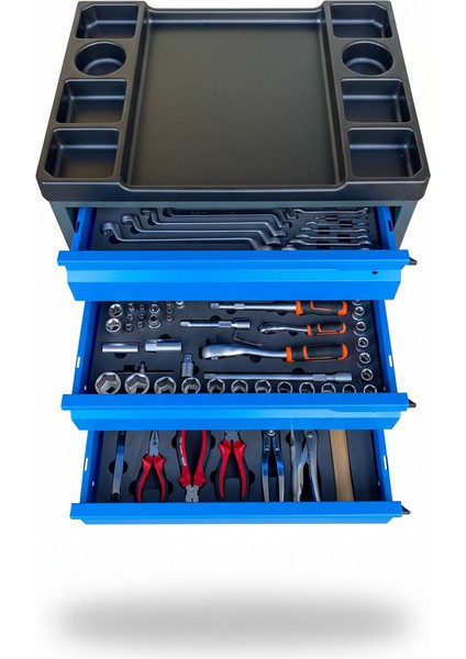 185 Parça 5 Çekmeceli Dolu Takım Arabası