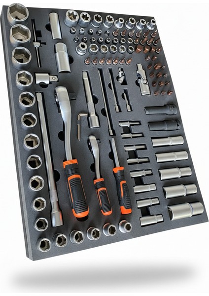 185 Parça 5 Çekmeceli Dolu Takım Arabası