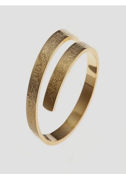 Erkekler ve Kadınlar Için Şık Ayarlanabilir Kur'an Yüzüğü-Paslanmaz Çelik fiyatları