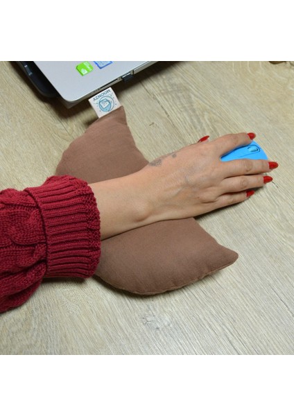, Müslin Kumaş Bilek Destek Yastığı – Ergonomik Mouse Pad Yastığı